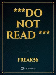 ***Do Not Read *** Book