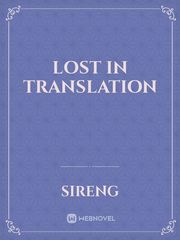 Lost in Translation Translation Novel