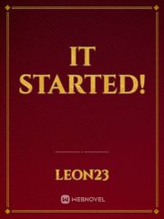 It Started! Book