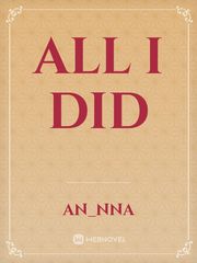 All I Did Book