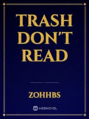 Trash don't read Book