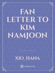 Fan letter to KIM NAMJOON Book