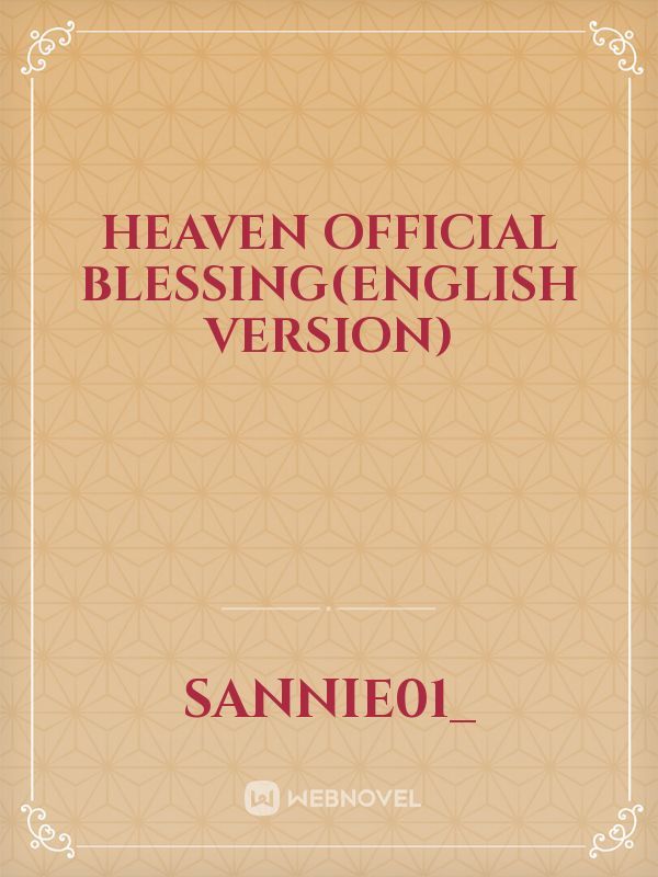 Heaven Official’s Blessing [天官赐福] by Mò Xiāng Tóng Xiù