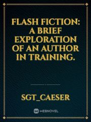 Flash Fiction: A brief exploration of an author in training. Book