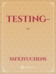TESTING-- Book