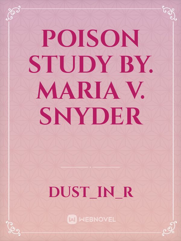 poison study series