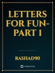 Letters for fun-Part 1 Book