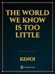 The world we know is too little Book