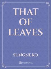 That Of Leaves Book