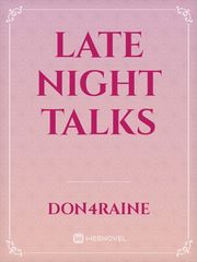 Late Night Talks Book