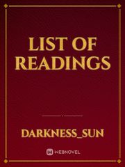 List of readings