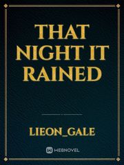 That night it rained Book