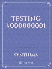 Testing #000000001 Book