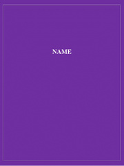 [NAME] Name Novel