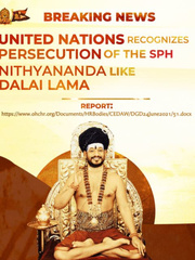 United Nations recognizes persecution on the The SPH Nithyananda Book
