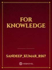For knowledge Book