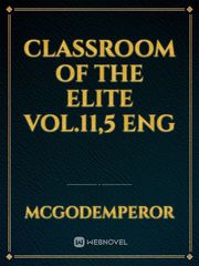 Classroom of the elite Vol.11,5 ENG Book