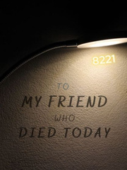 To my friend who died today Book