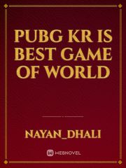 Pubg kr is best game of world Book
