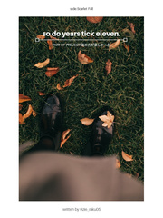 [DELETED] So Do Years Tick Eleven Book