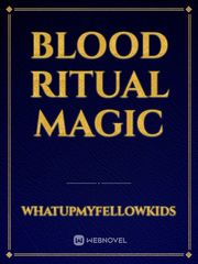 Blood Ritual Magic Book